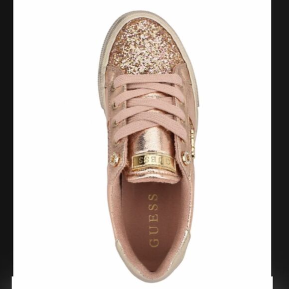 Gold glittered sneakers - Picture 5 of 15